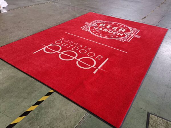 Nylon logo doormat